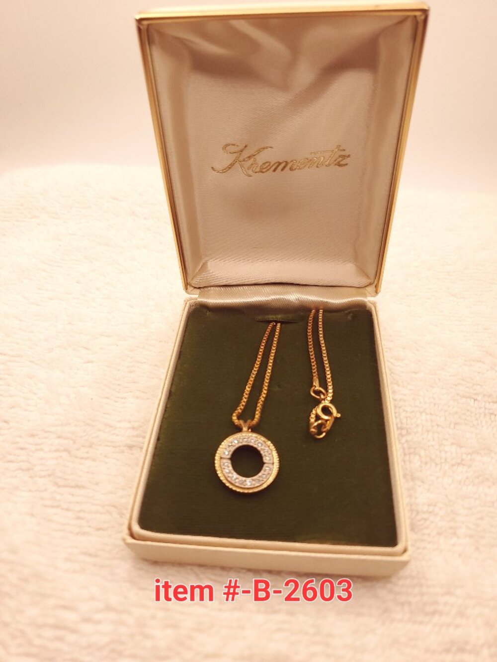 1 Necklace, item # B 2603, wt. 5 grams.